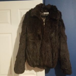 Rabbit Bomber Jacket with hoodie